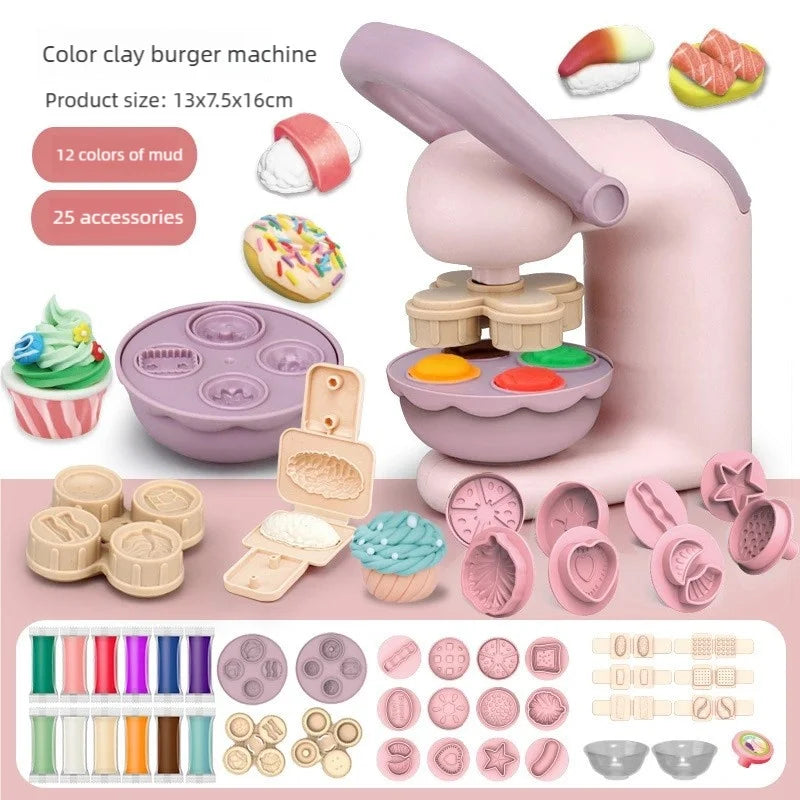 Color Clay Noodle Machine DIY Set