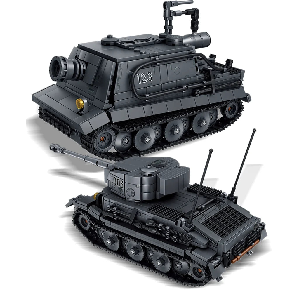 Tank Assault Mortar Model Building Blocks Set