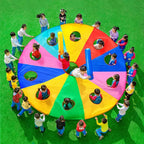 Multi-Person Interaction Rainbow Umbrella Parachute Game