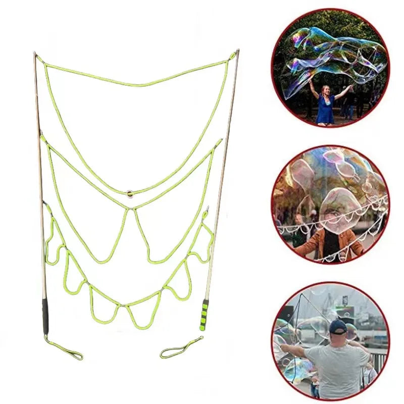 Style Bubble Rope Stainless Steel Giant Bubble Maker Wand