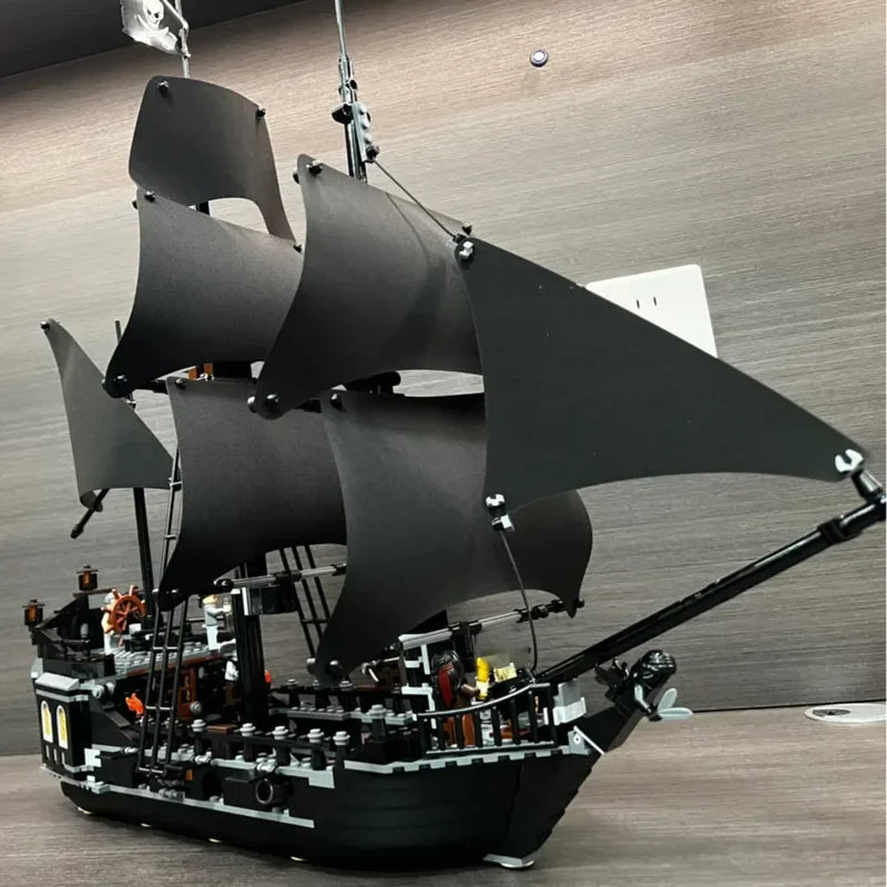 Caribbean Ship Revenge Warship – Black Pearl Building Block Set