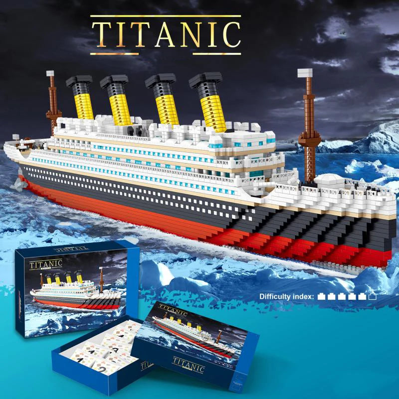 Titanic Building Blocks Cruise Ship Model Kit