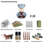 Military Building Block Character – World War II Soldier Mini Doll