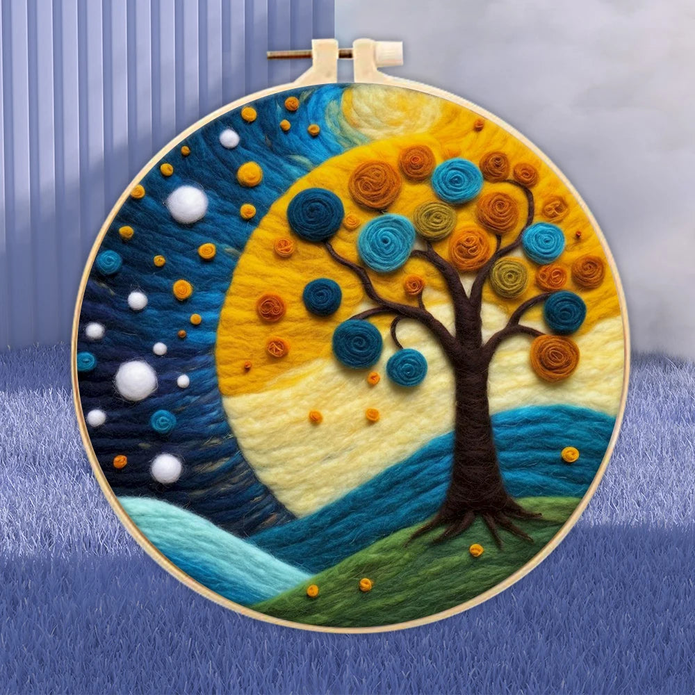 CHENISTORY Wool Felting Painting Kit