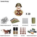 Military Building Block Character – World War II Soldier Mini Doll