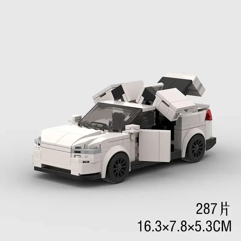 Electric Vehicle Model Car Bricks Set