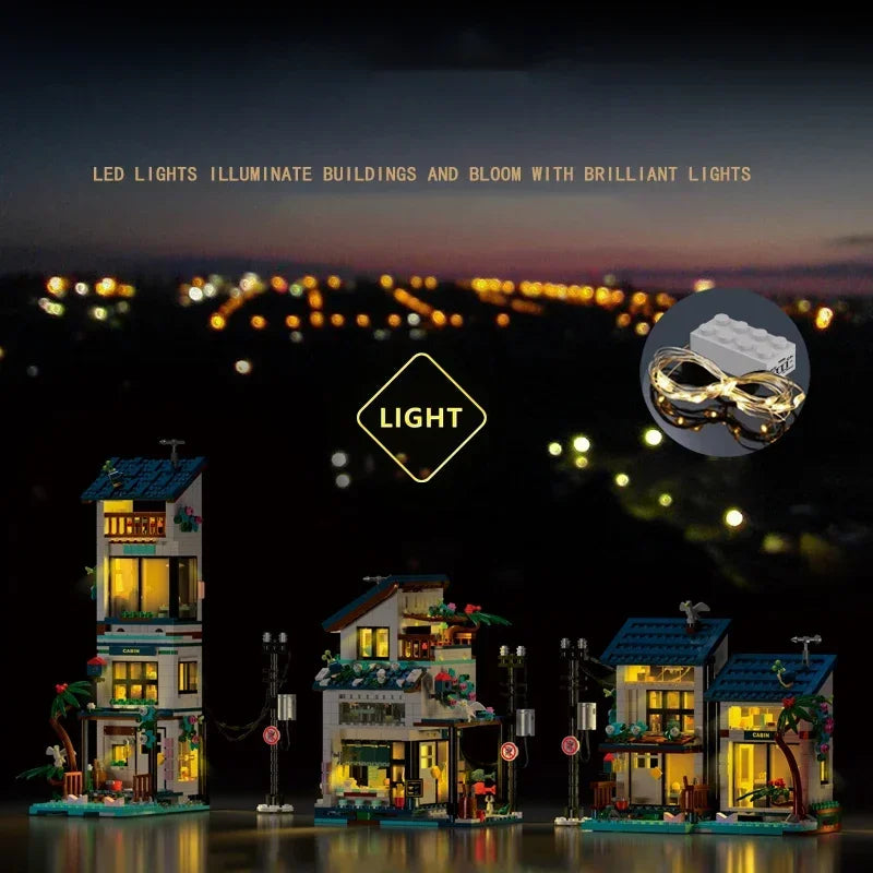 Japanese City Street View Building Block Set