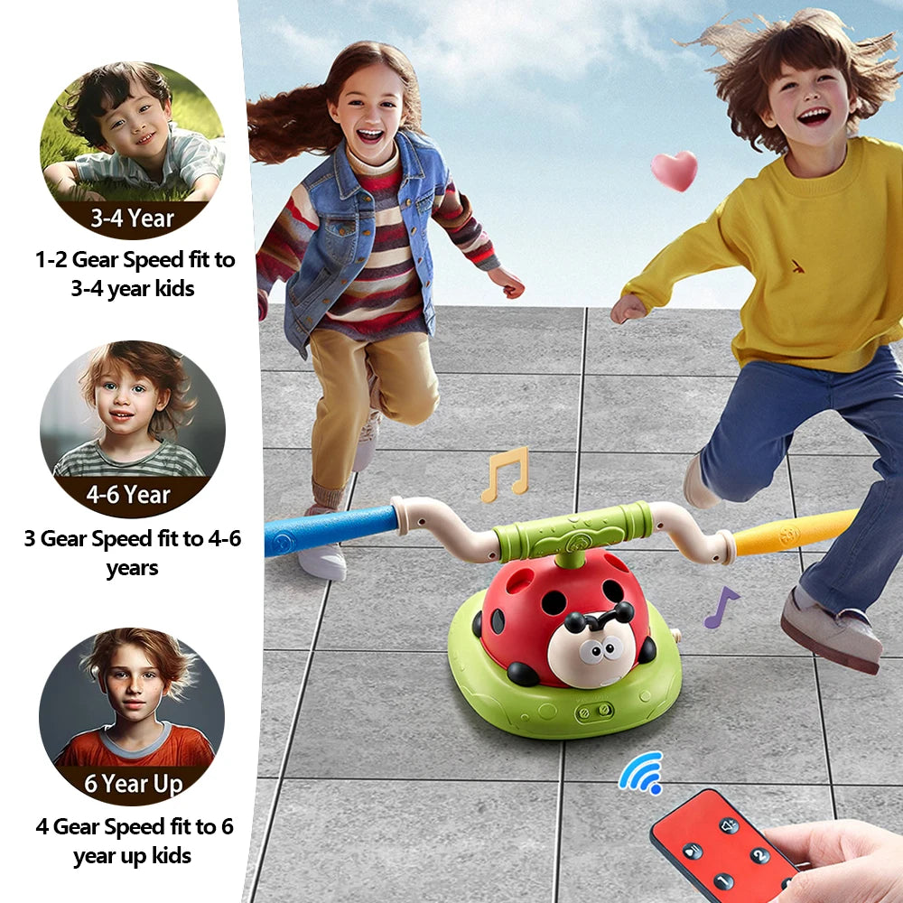 3 in 1 Musical Jump & Sports Toss Ring Game Toy with Rocket Launcher