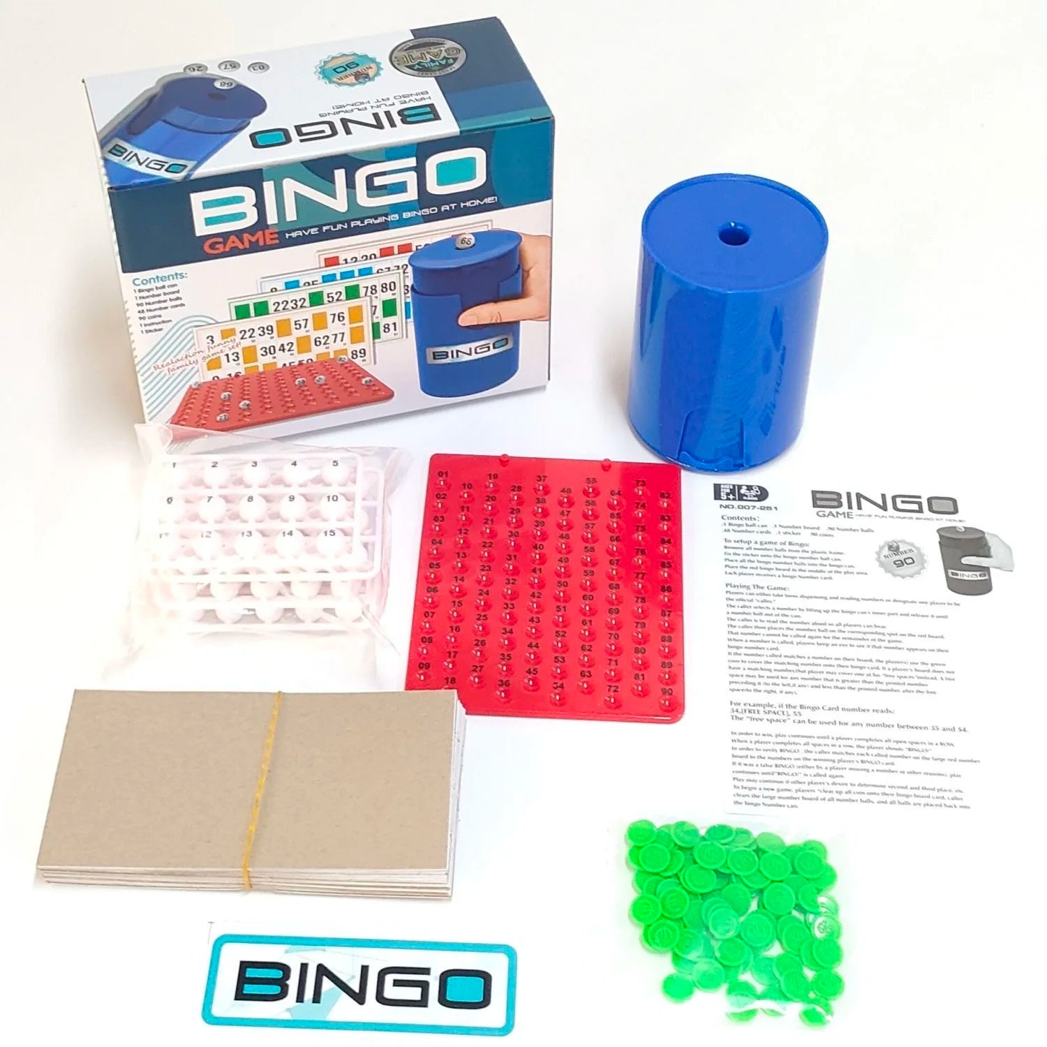 Match Number Color Line Bingo Board Game