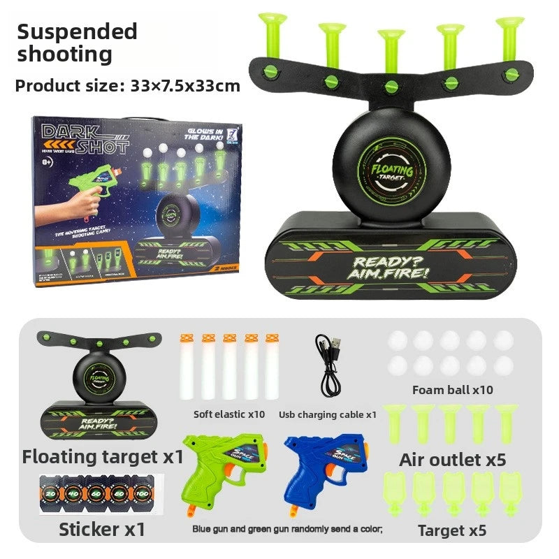 Tactical Luminous Electric Floating Dart Board – Kids Airsoft Shooting Game