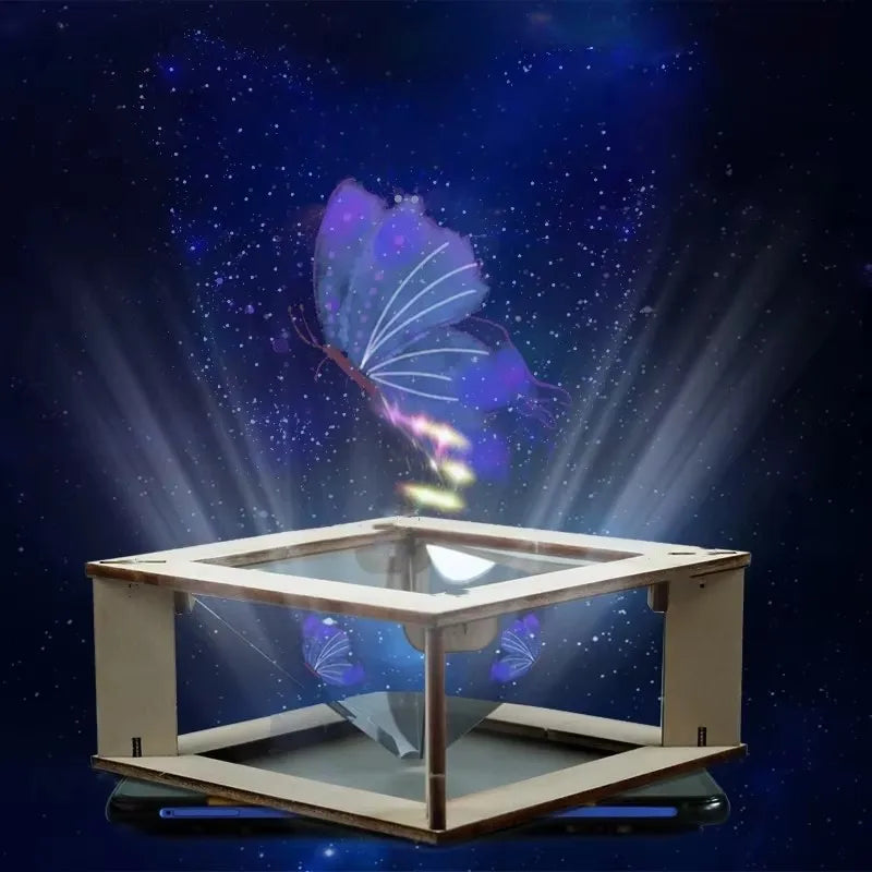 DIY 3D Holographic Projector Kit for Kids  Scientific Production Handmade Puzzle Experimental Materials Small Invention Projects