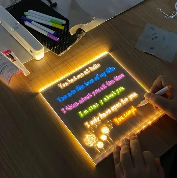 LED Drawing Board Luminous Wordpad
