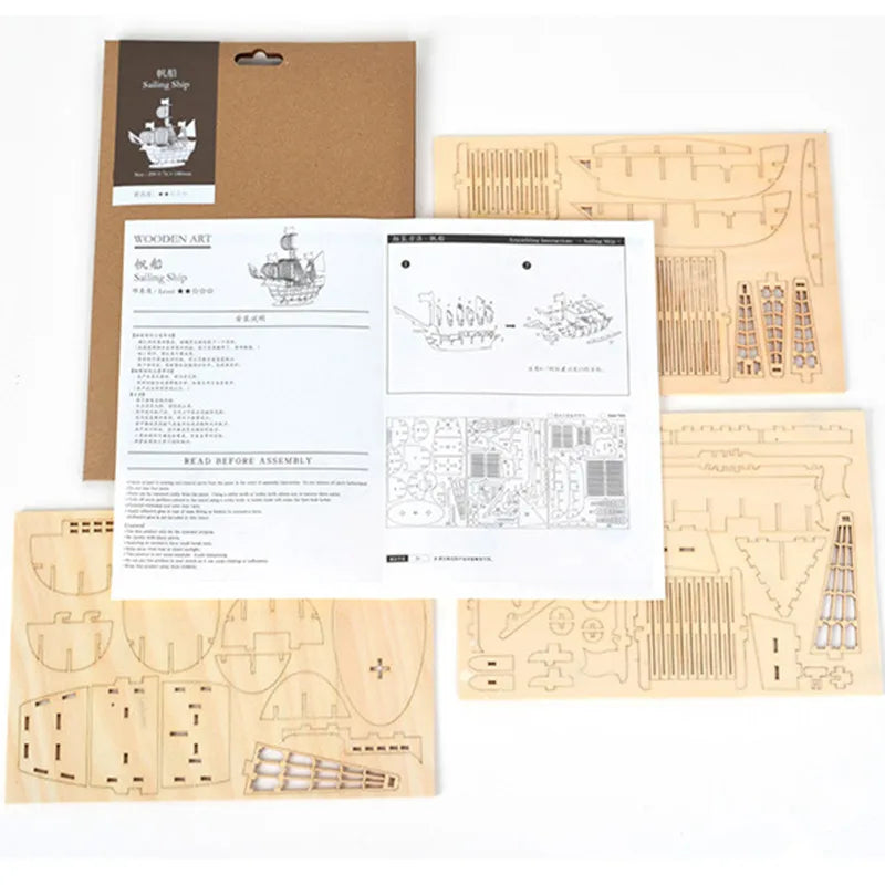 3D Wooden DIY Puzzle Kit