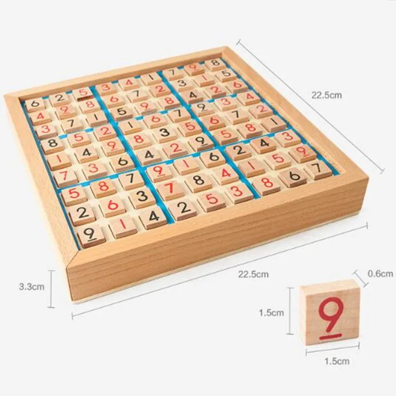 Sudoku Crosswords Montessori Wooden Educational Digits Logic Game