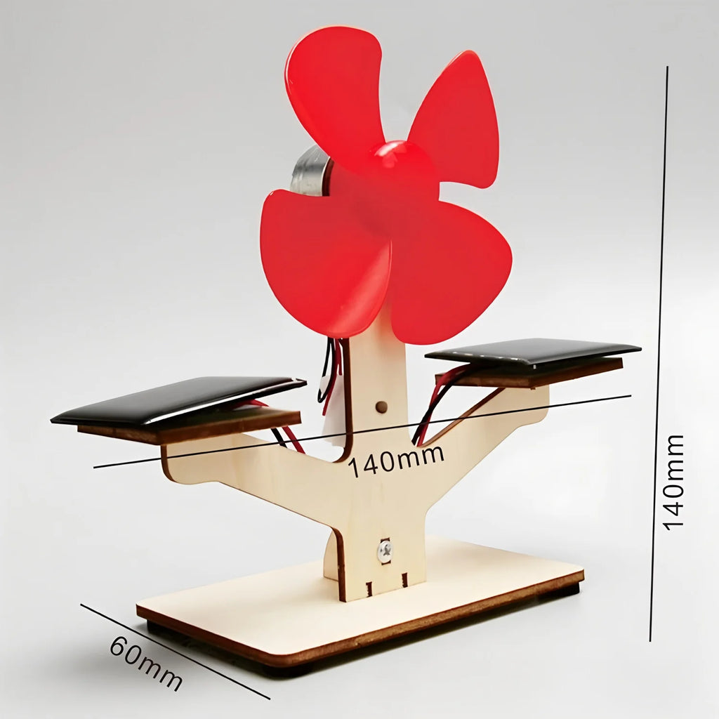 DIY Solar Fan Kit Science & 3D Wooden Puzzle