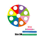 Multi-Person Interaction Rainbow Umbrella Parachute Game