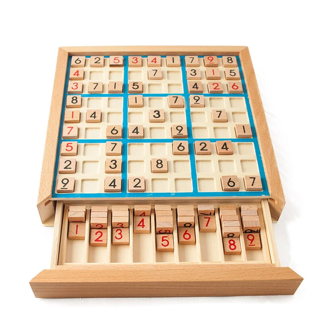 Sudoku Crosswords Montessori Wooden Educational Digits Logic Game Hover Image