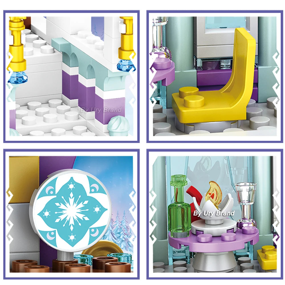 Princess Luxury Ice Castle Building Blocks Set
