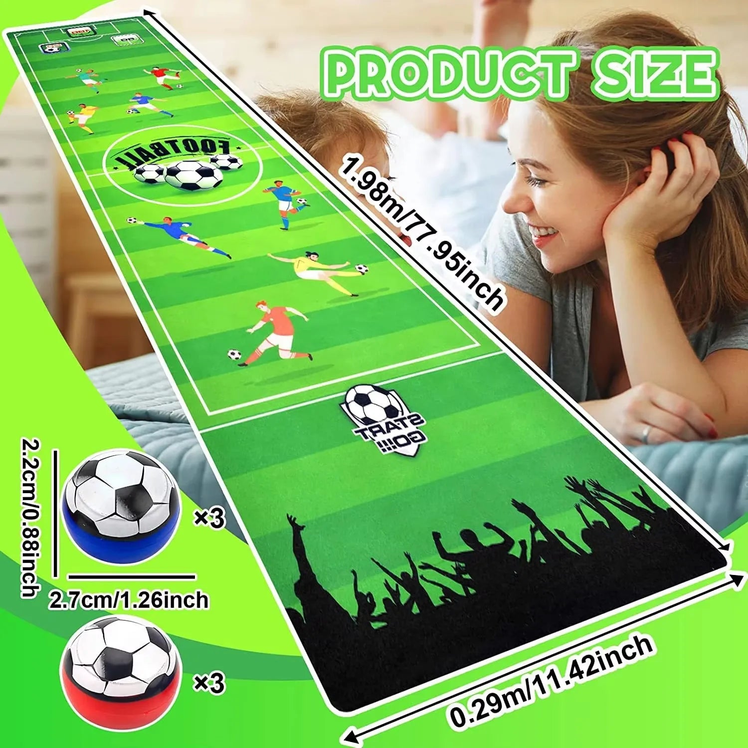 Portable Board Game Football Toy Mat Set