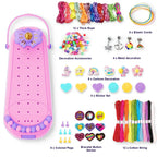 DIY Bracelet Making Kit for Girls - Children's Art And Craft Jewelry Rope Weaving Set Toy Suitable for Ages 6-12 Gift