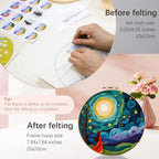 CHENISTORY Wool Felting Painting Kit