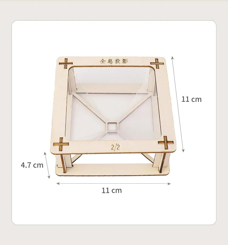 DIY 3D Holographic Projector Kit for Kids  Scientific Production Handmade Puzzle Experimental Materials Small Invention Projects