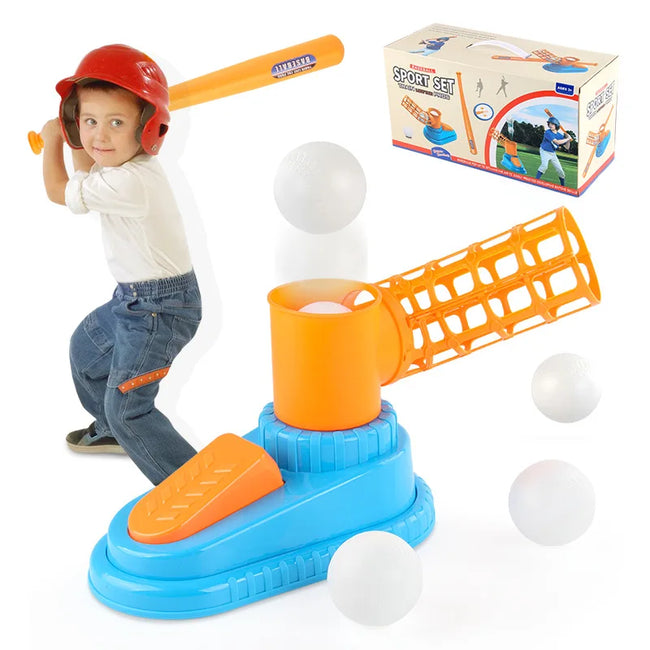 Adjustable Baseball Throwing Machine Combo Set Hover Image