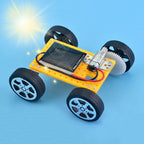 Mini Solar-Powered DIY Car Kit for Kids