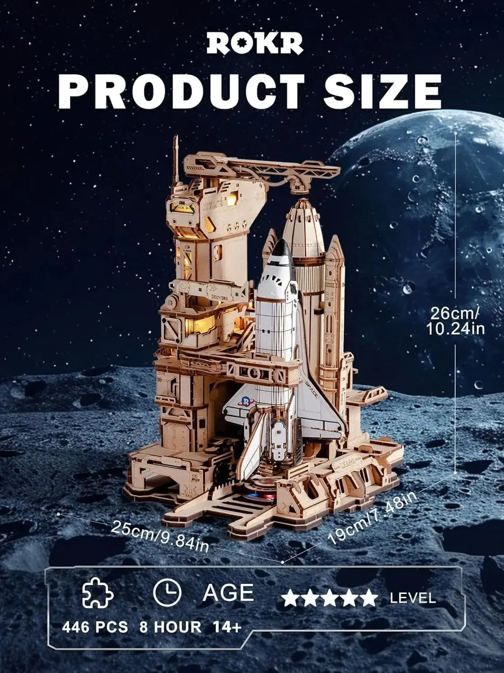 3D Wooden Space Shuttle Puzzle