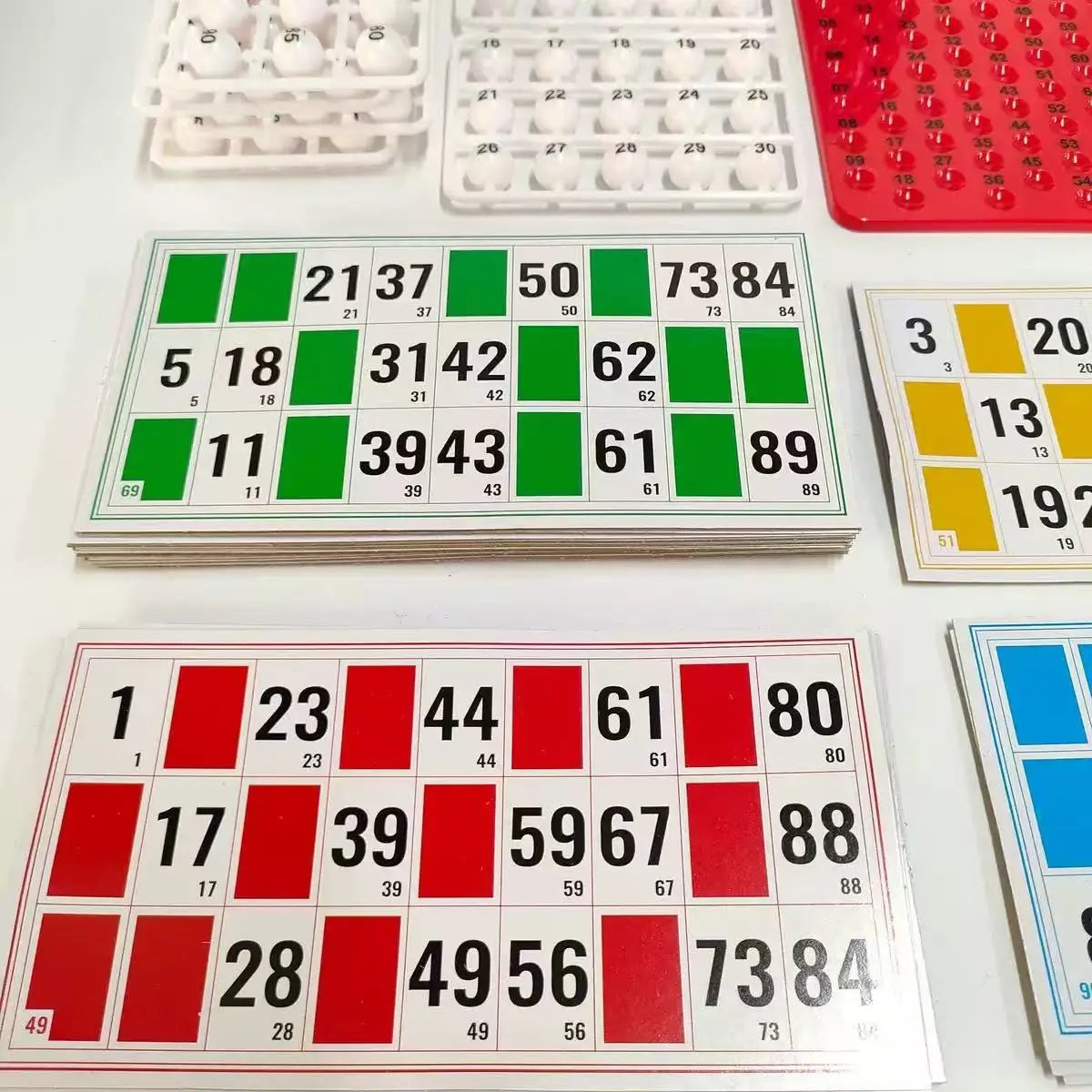Match Number Color Line Bingo Board Game