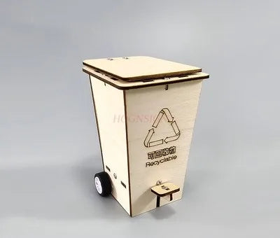 DIY Flip Trash Can STEM Science Toy