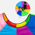 Multi-Person Interaction Rainbow Umbrella Parachute Game
