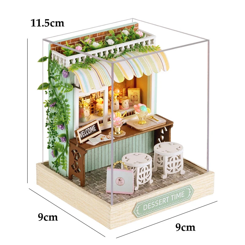Mini Doll House Kit DIY Flower House