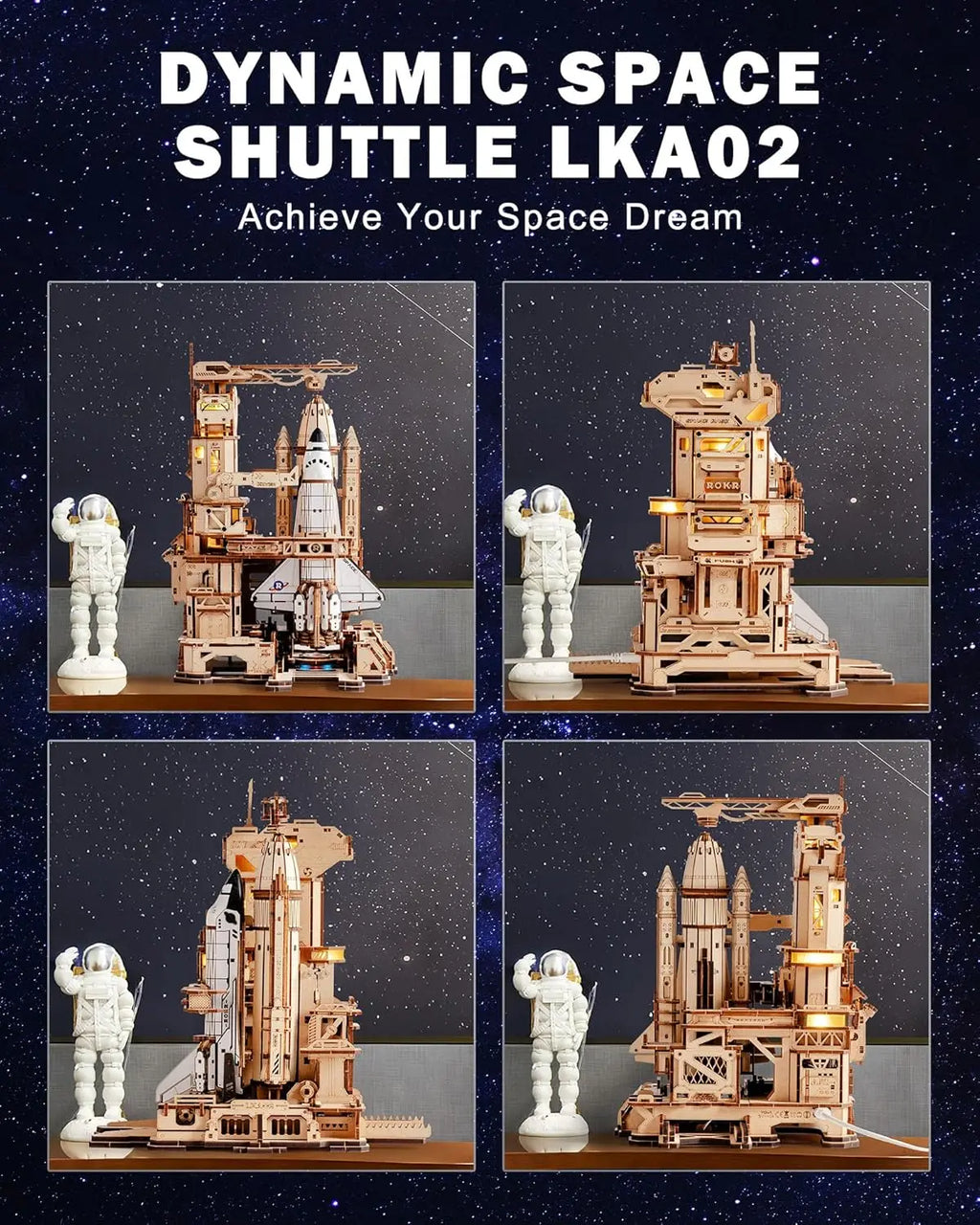 3D Wooden Space Shuttle Puzzle