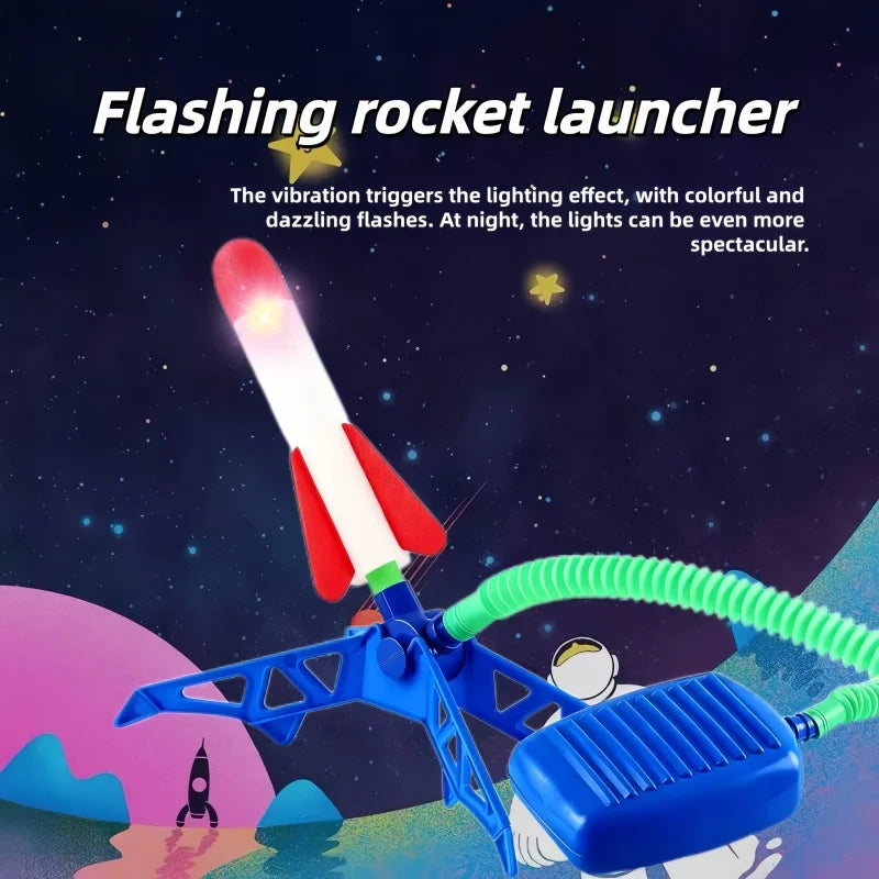 Children’s Foot-Triggered Rocket Launcher Toy
