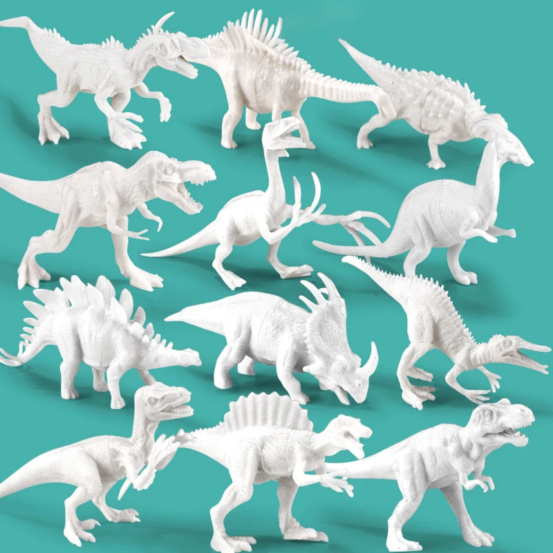 Unpainted DIY Dinosaur Painting Kit