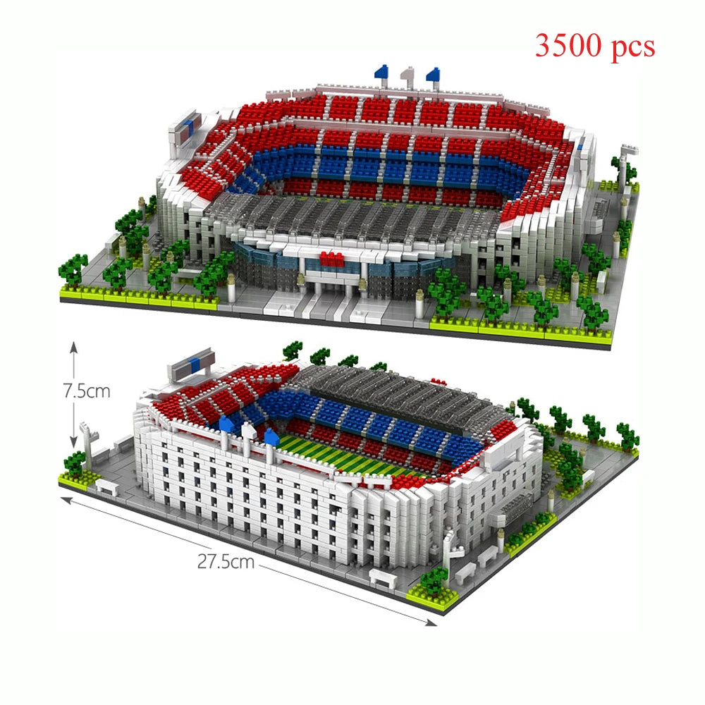 Barcelona Soccer Stadium Micro Blocks Building Set