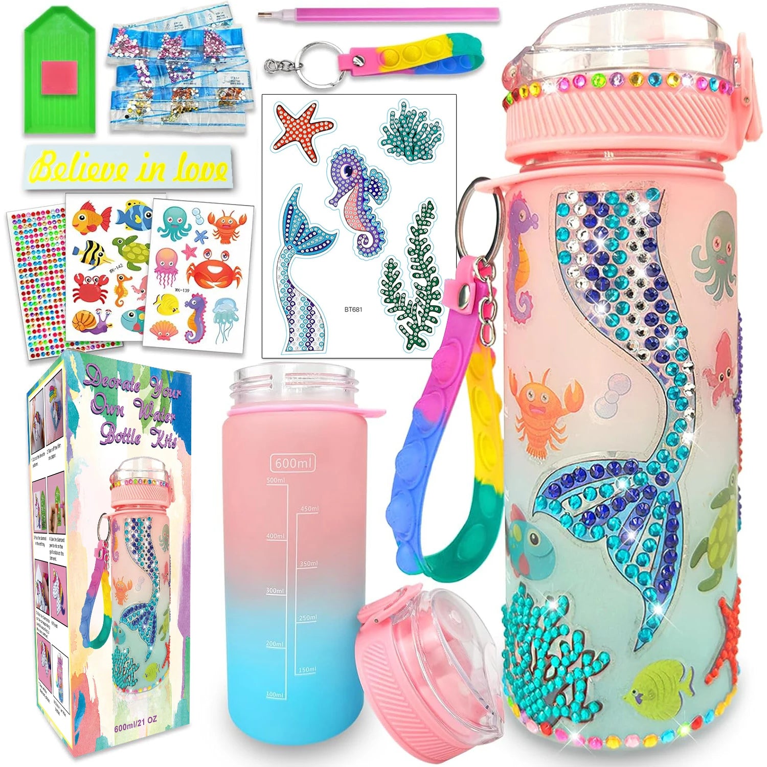 Decorate Your Own Water Bottle Kit