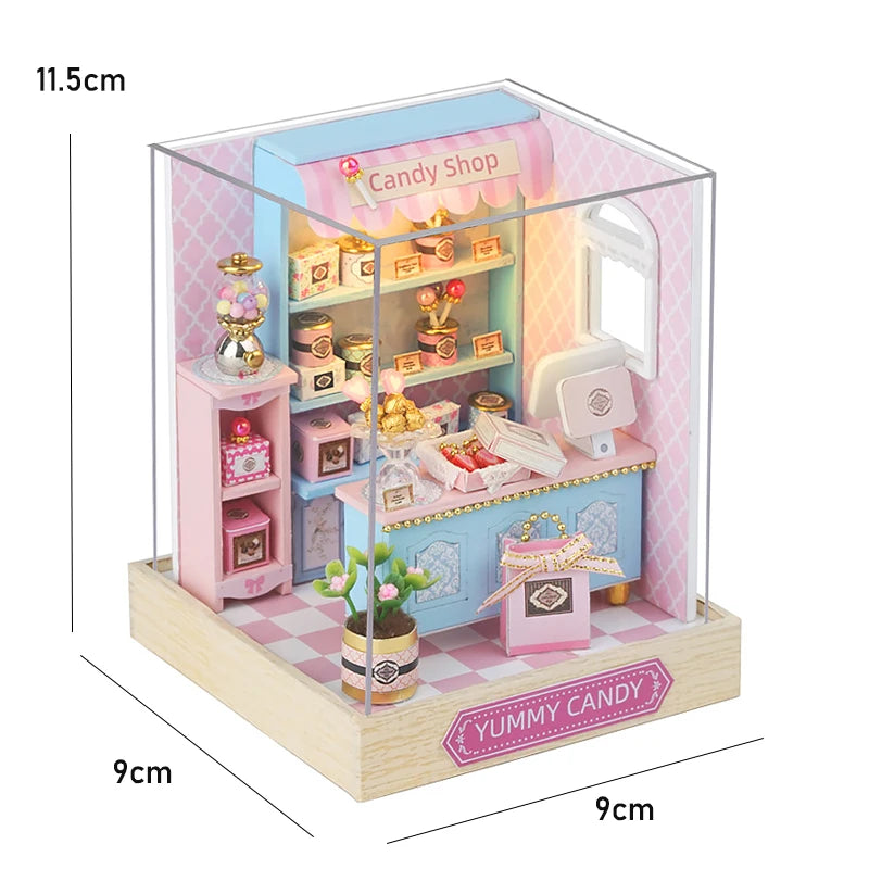 Mini Doll House Kit DIY Flower House