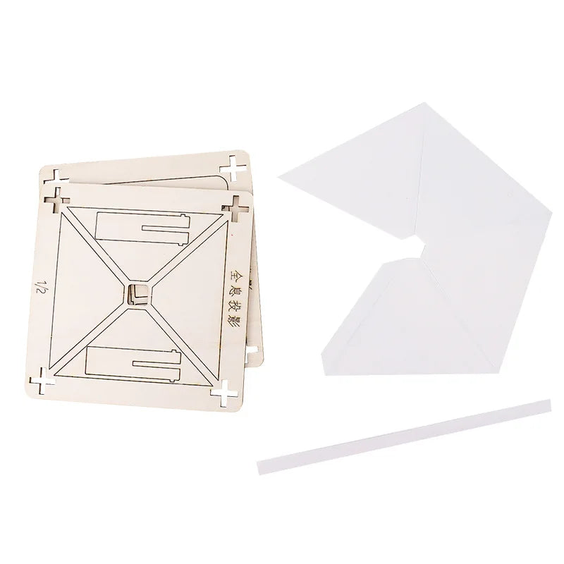 DIY 3D Holographic Projector Kit for Kids  Scientific Production Handmade Puzzle Experimental Materials Small Invention Projects