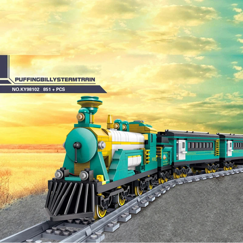 High-Tech Railway Track Building Blocks Set