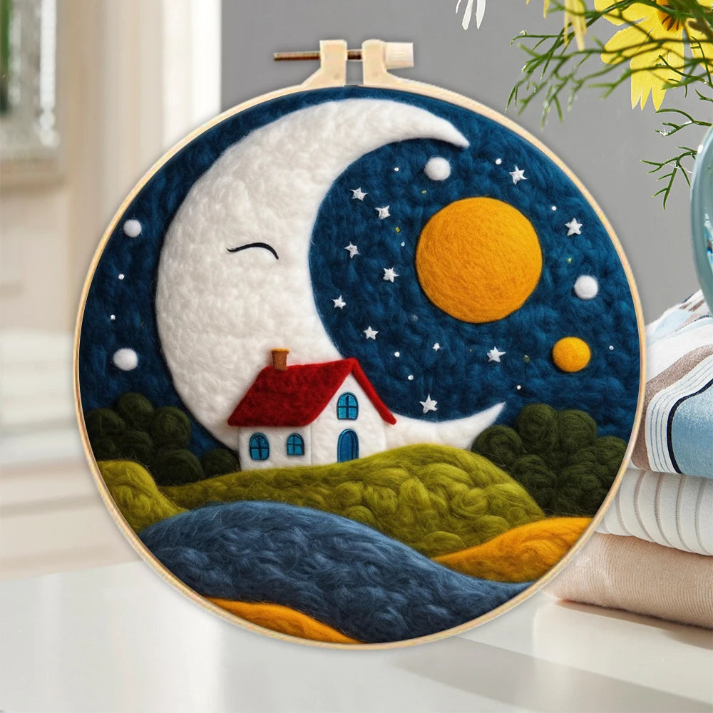 CHENISTORY Wool Felting Painting Kit