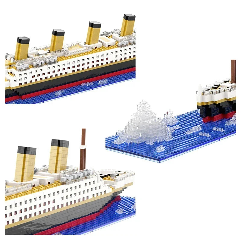 Cruise Ship Building Block Assembly Toy