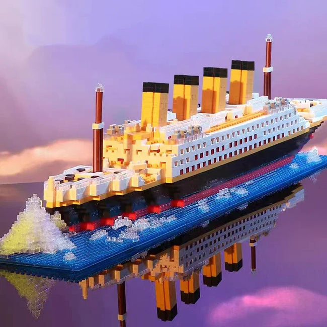 Cruise Ship Building Block Assembly Toy Hover Image