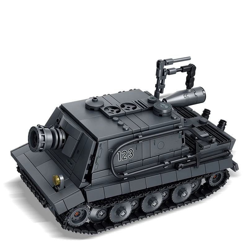Tank Assault Mortar Model Building Blocks Set